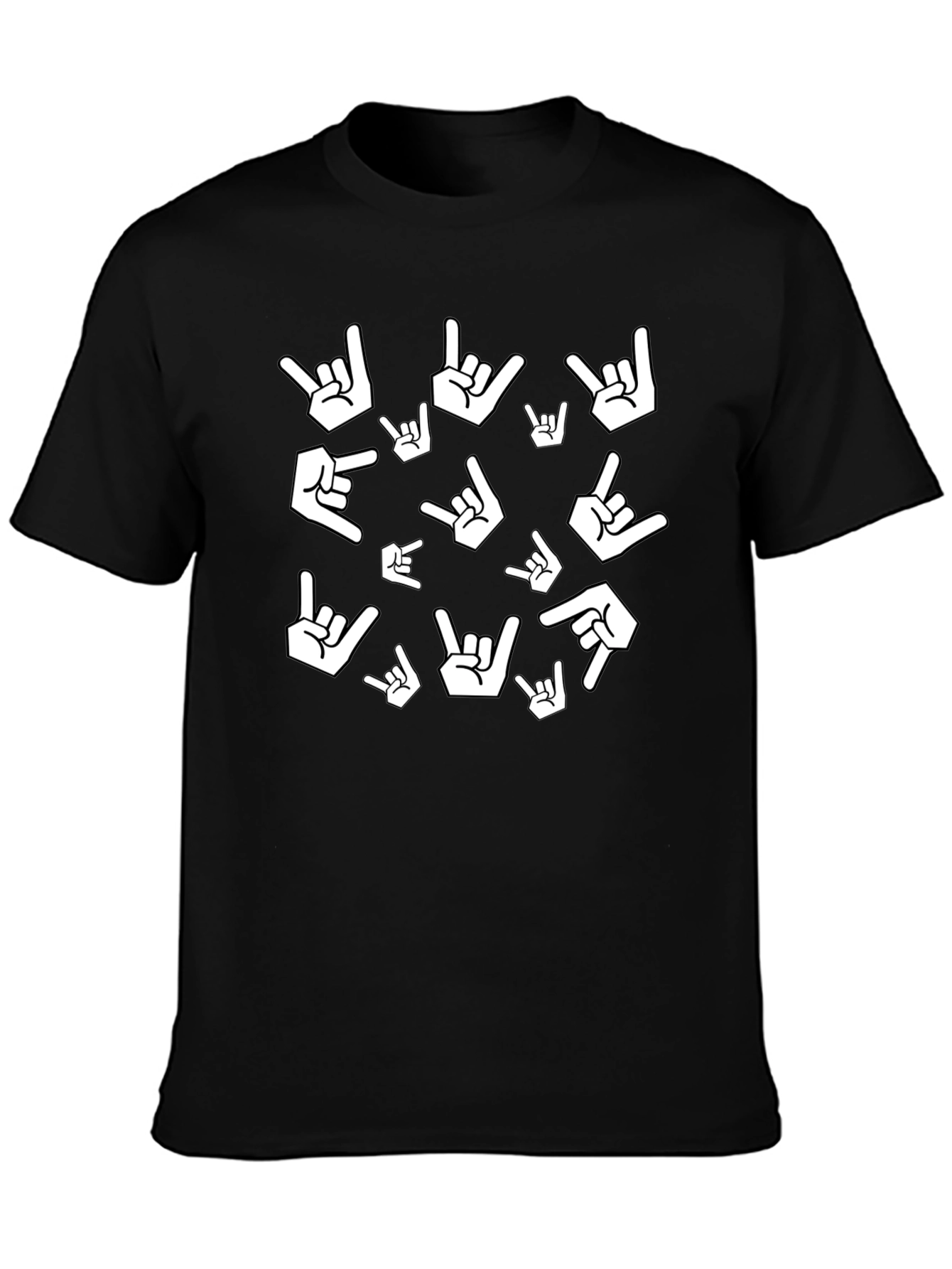 Rock On Gesture Print Tee