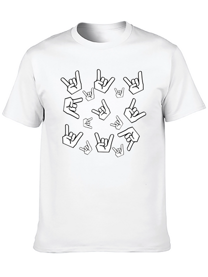 Rock On Gesture Print Tee