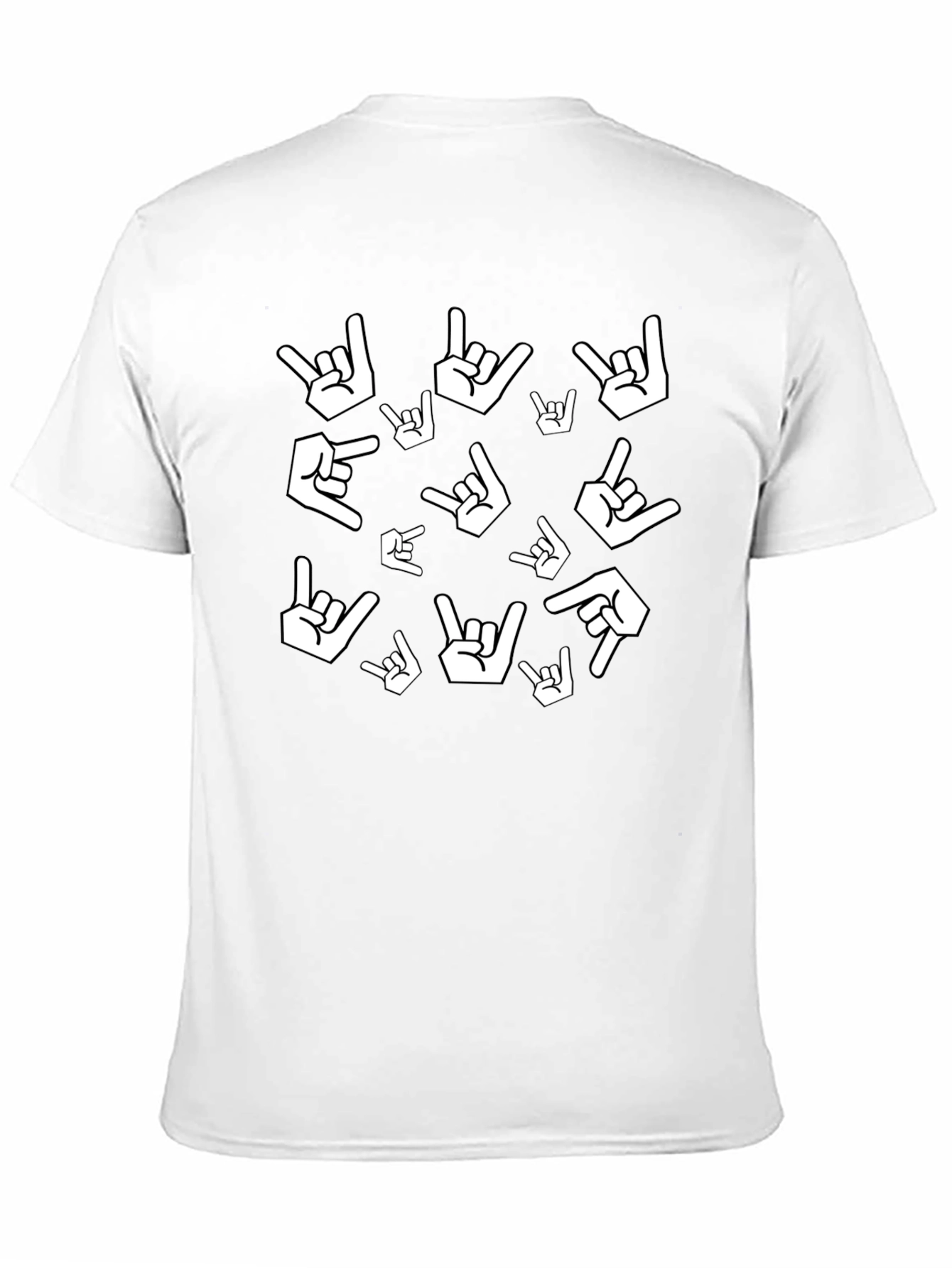 Rock On Gesture Print Tee