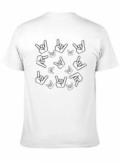 Rock On Gesture Print Tee