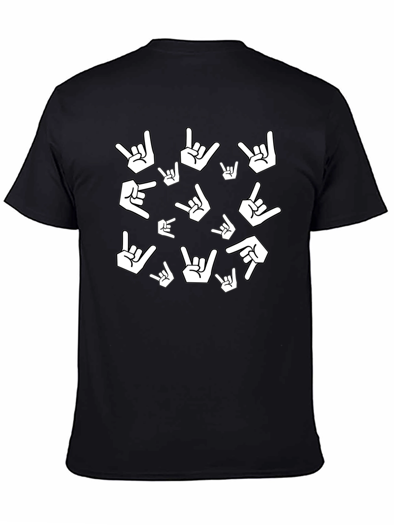 Rock On Gesture Print Tee