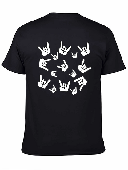 Rock On Gesture Print Tee