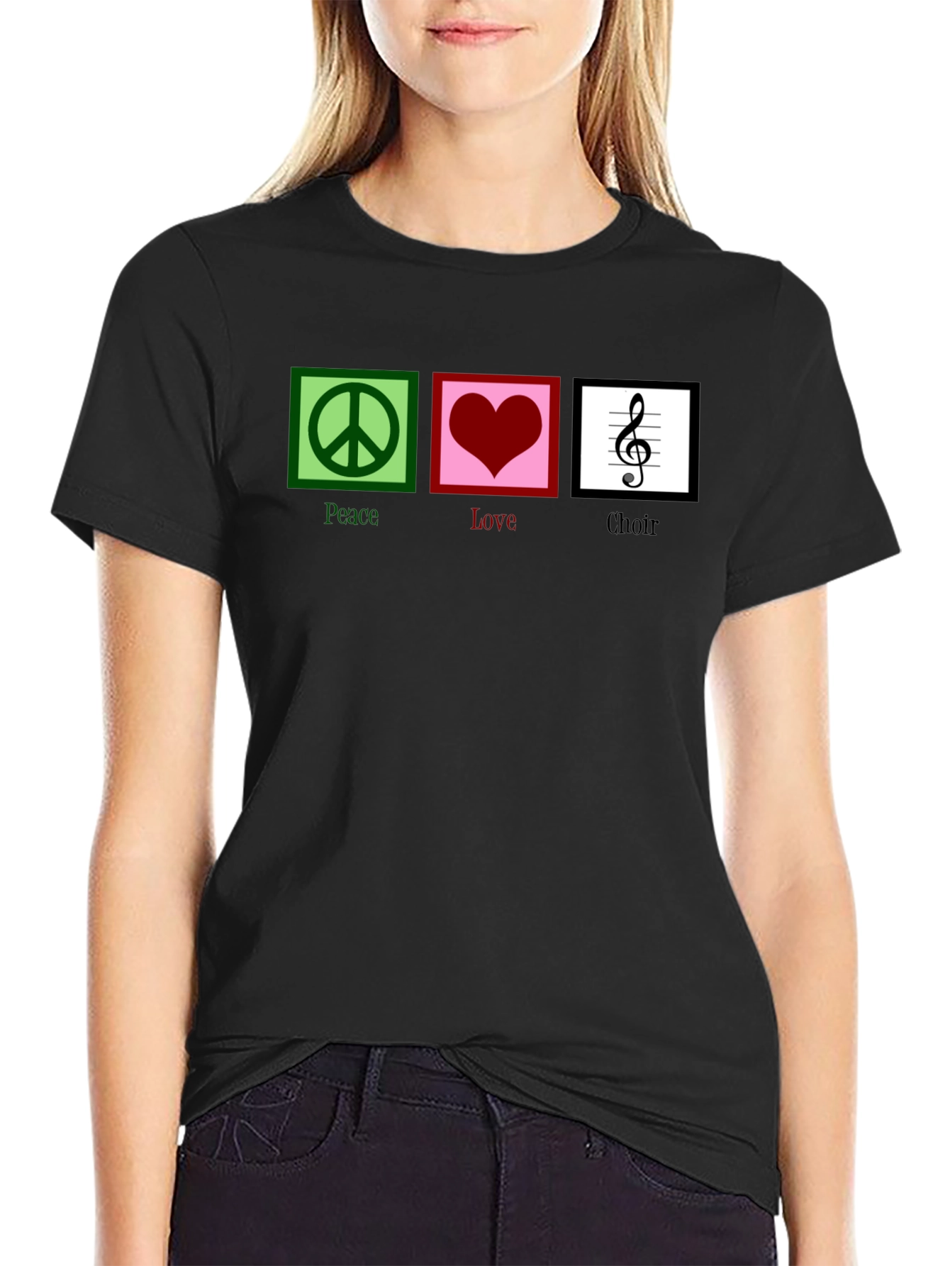 Peace Love Choir Graphic T-Shirt