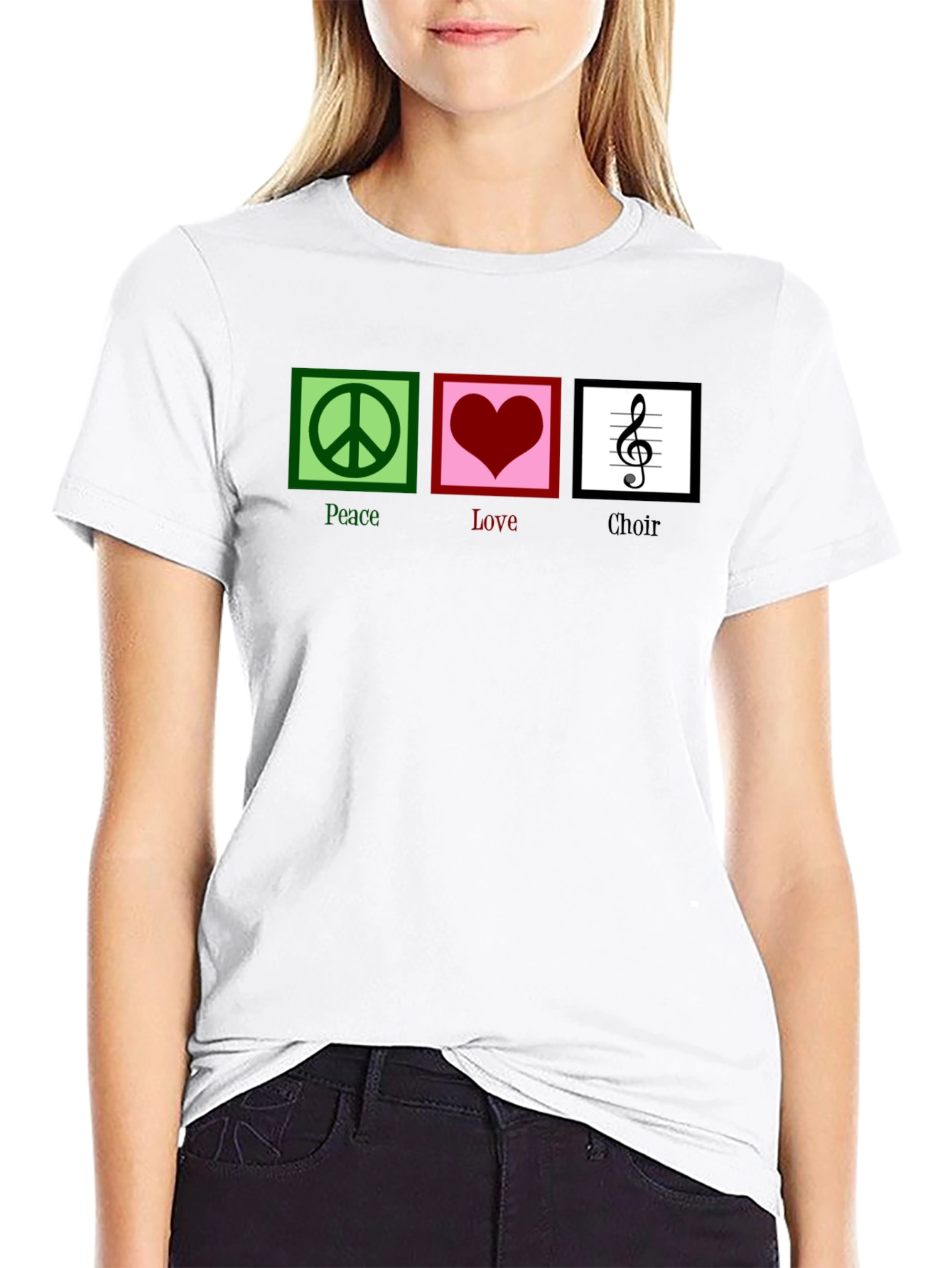 Peace Love Choir Graphic T-Shirt