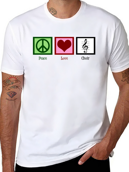 Peace Love Choir Graphic T-Shirt