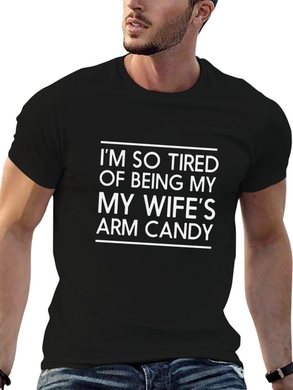 Funny Arm Candy Graphic Tee for Men
