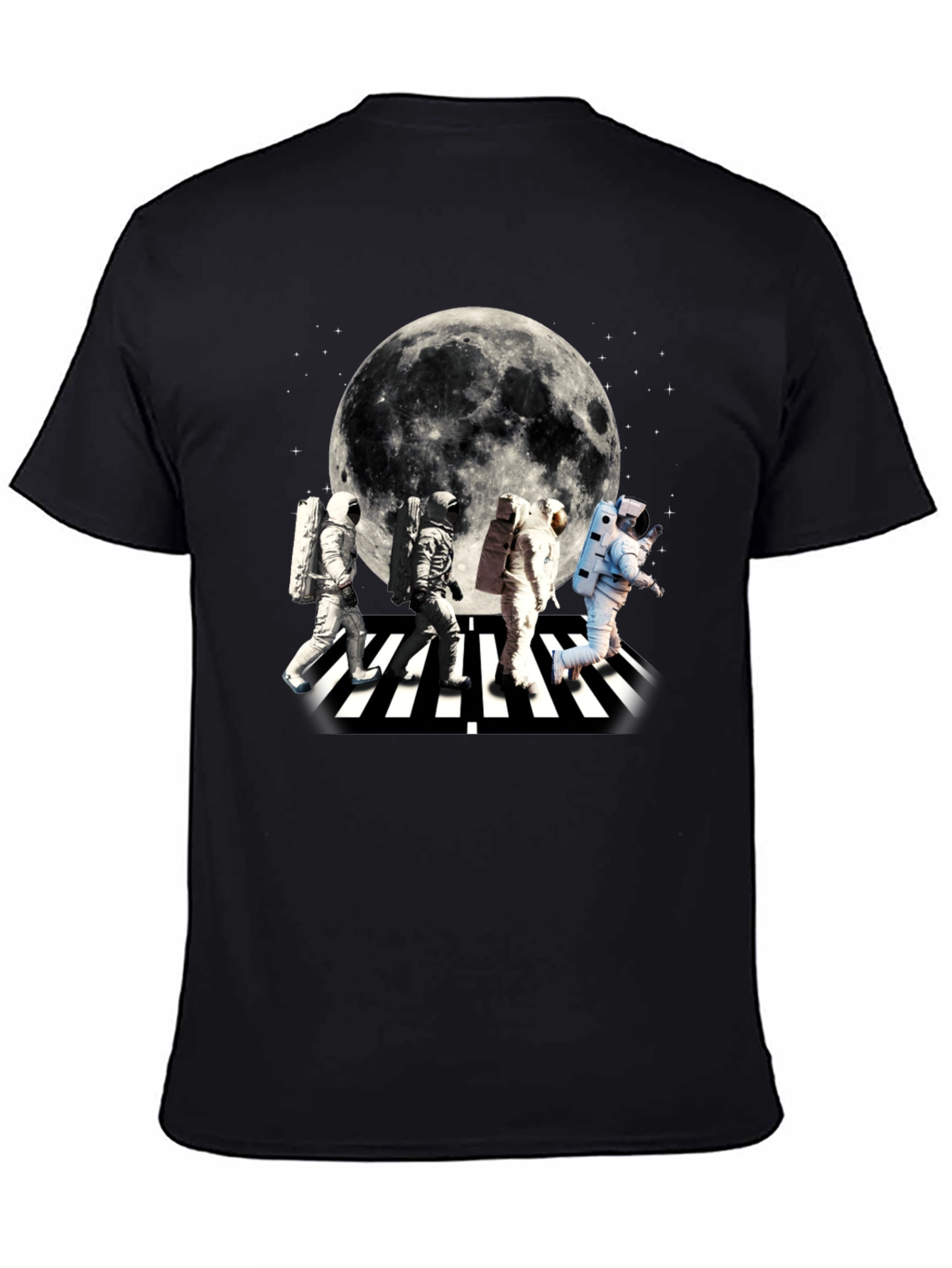 Astronaut Abbey Road Moon Graphic T-Shirt