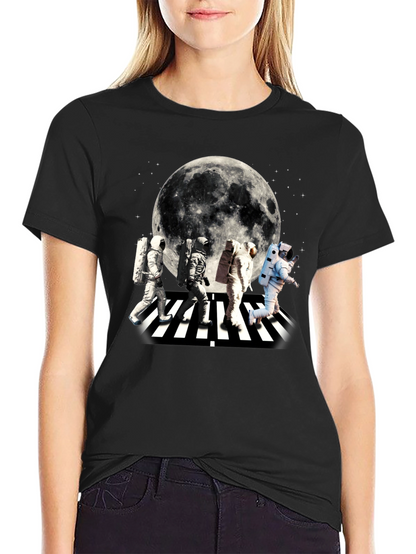 Astronaut Abbey Road Moon Graphic T-Shirt