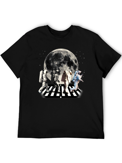 Astronaut Abbey Road Moon Graphic T-Shirt