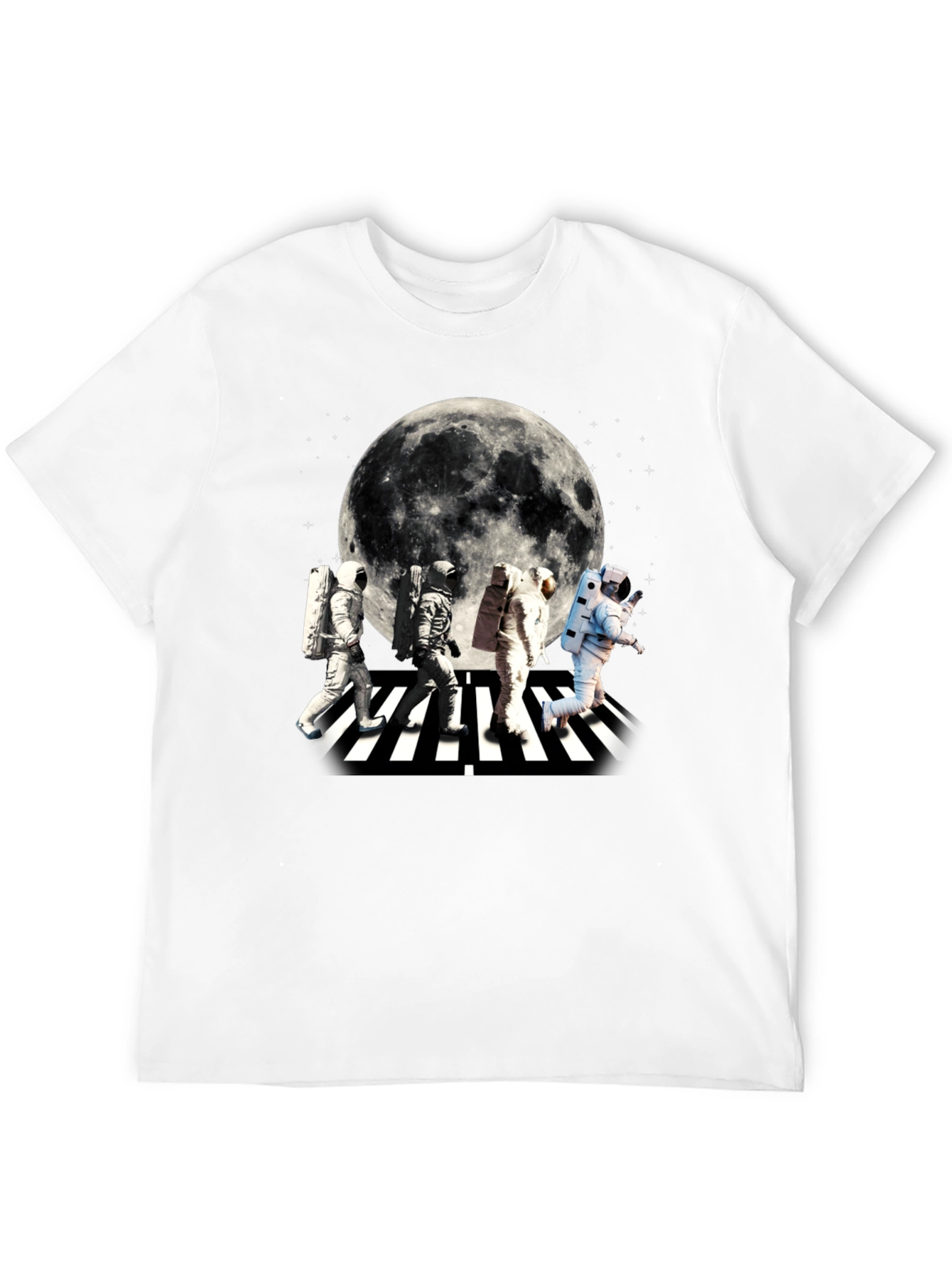 Astronaut Abbey Road Moon Graphic T-Shirt