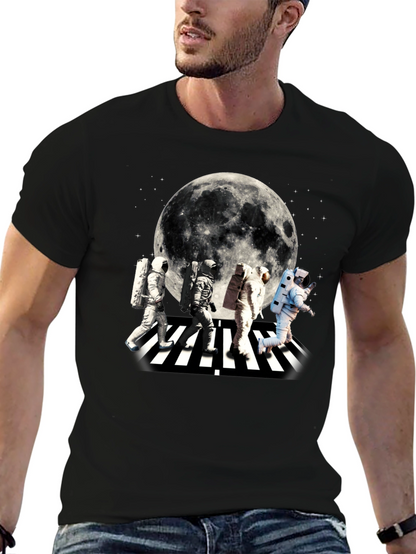 Astronaut Abbey Road Moon Graphic T-Shirt