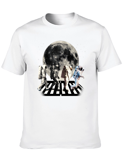 Astronaut Abbey Road Moon Graphic T-Shirt