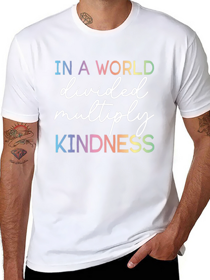 Kindness Graphic Tee - Rainbow Text