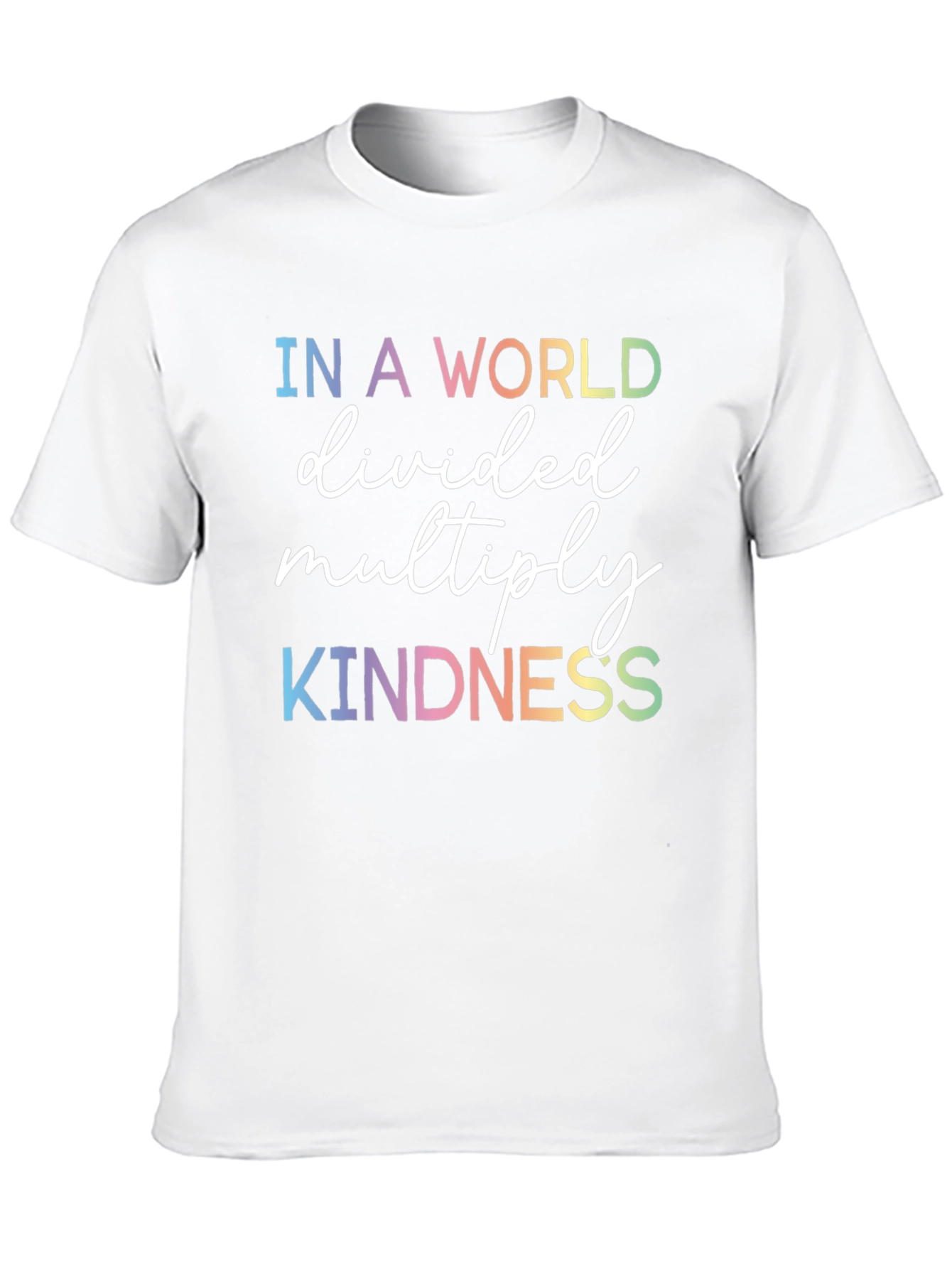 Kindness Graphic Tee - Rainbow Text
