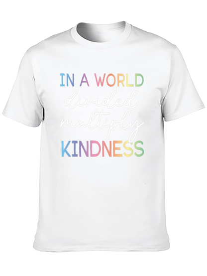 Kindness Graphic Tee - Rainbow Text
