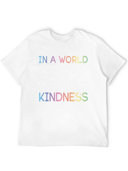 Kindness Graphic Tee - Rainbow Text