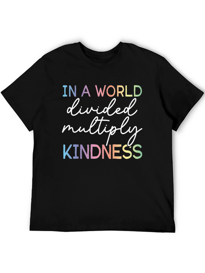 Kindness Graphic Tee - Rainbow Text