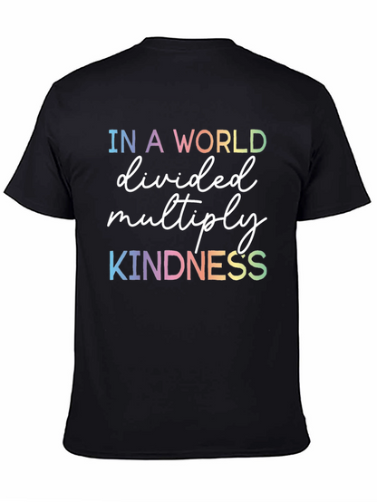 Kindness Graphic Tee - Rainbow Text