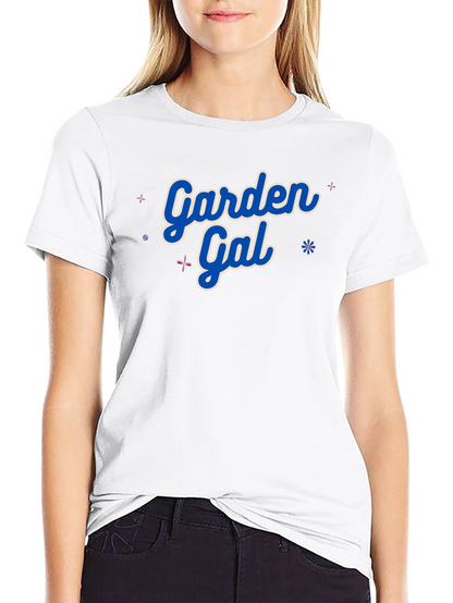 Garden Gal T-Shirt - Black Crew Neck