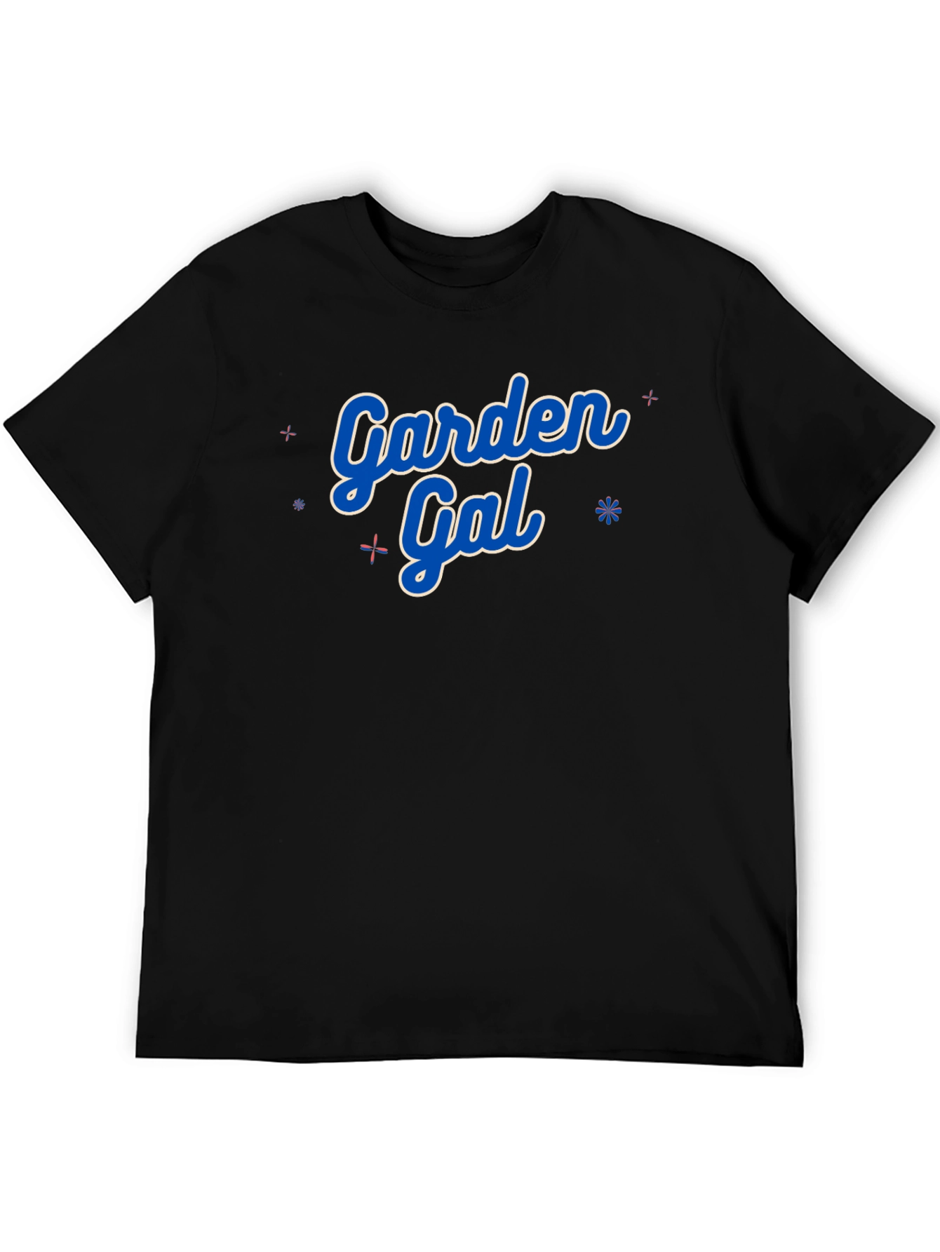 Garden Gal T-Shirt - Black Crew Neck