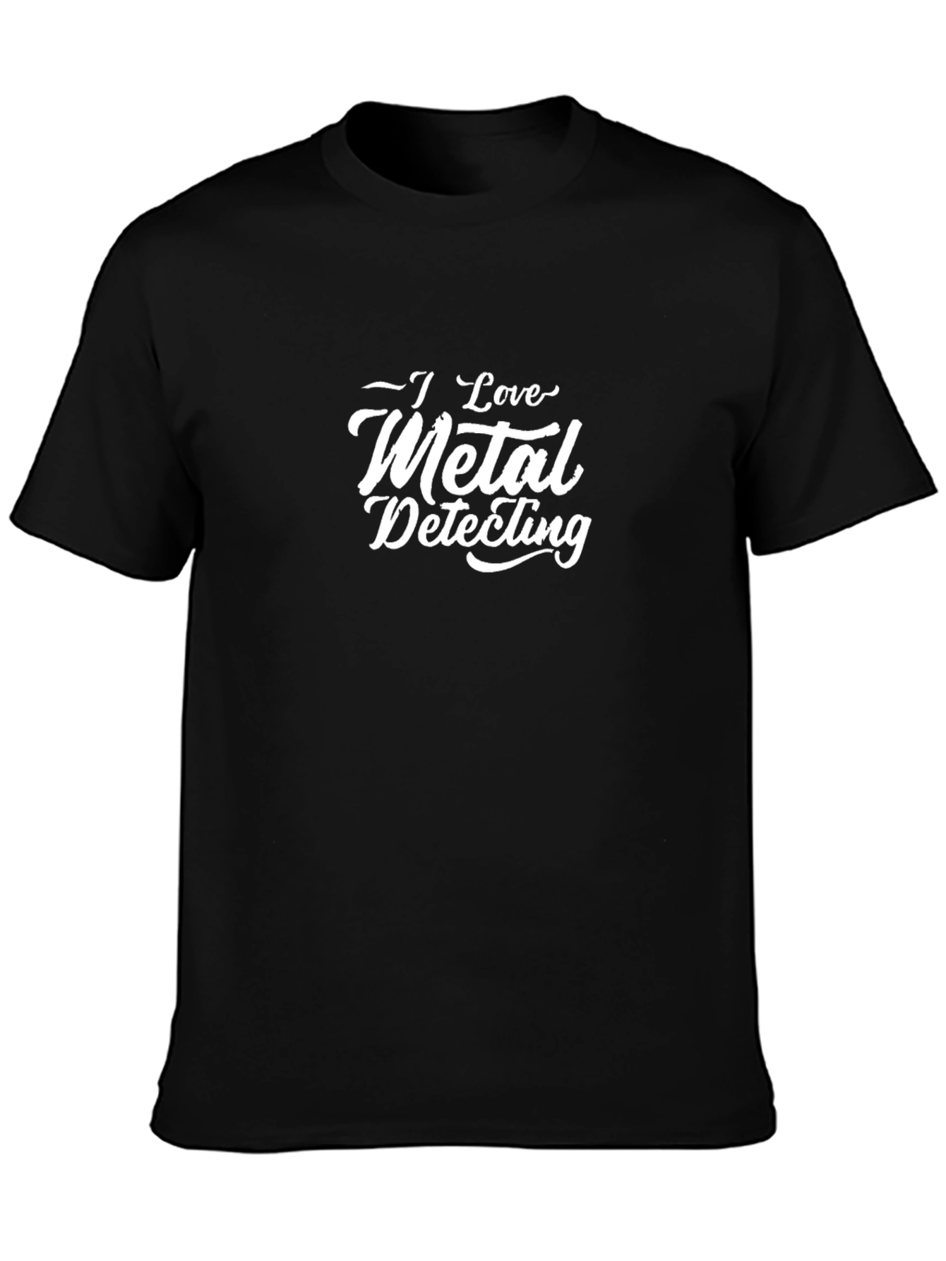 I Love Metal Detecting Black T-Shirt