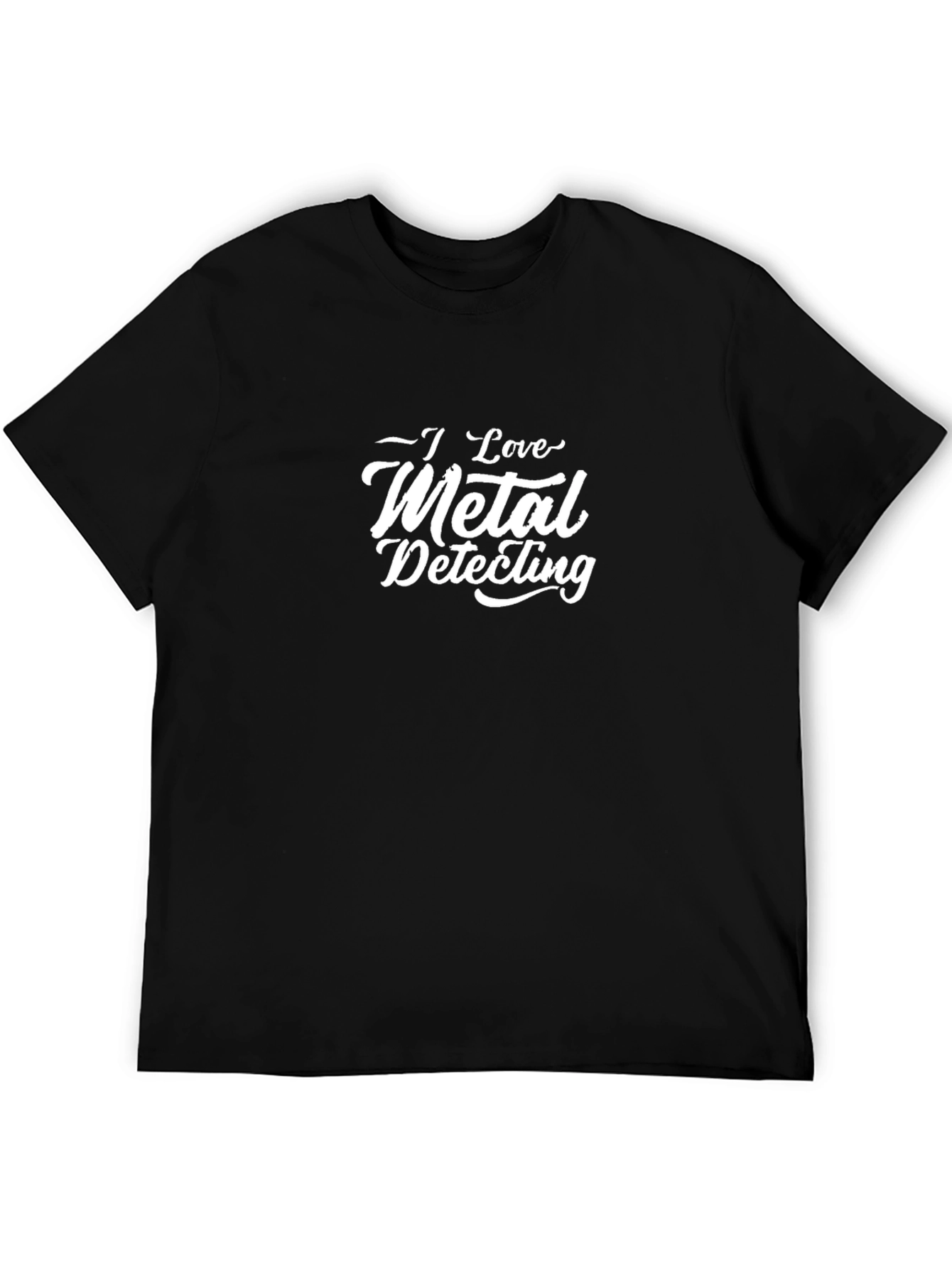 I Love Metal Detecting Black T-Shirt