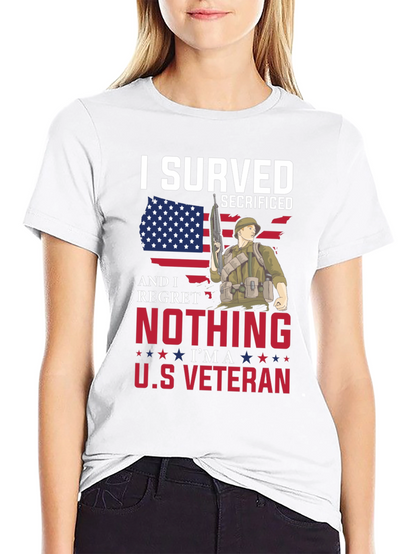 I Served Veteran Graphic T-Shirt - Patriotic Pride