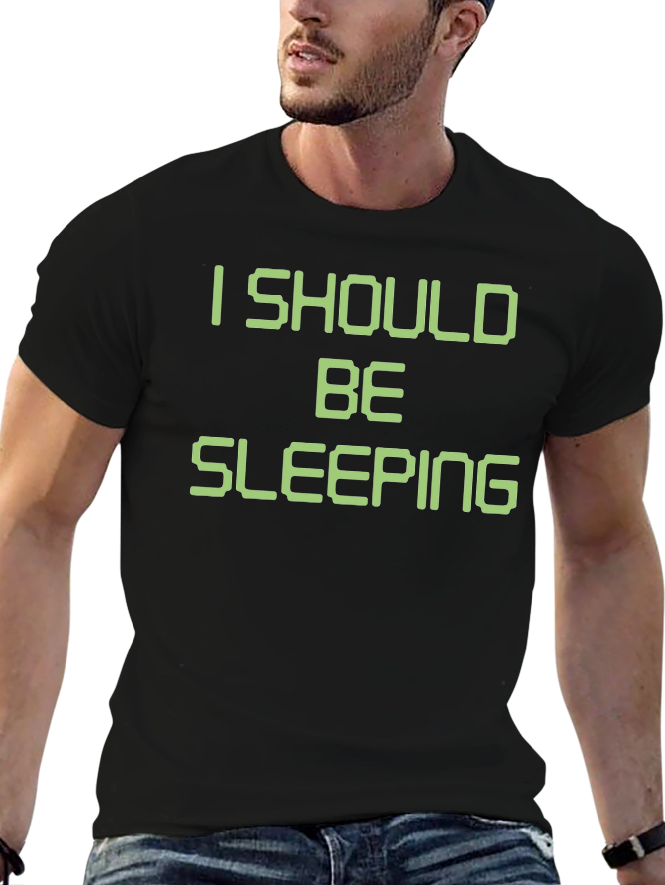 I Should Be Sleeping T-Shirt Funny Novelty Tee