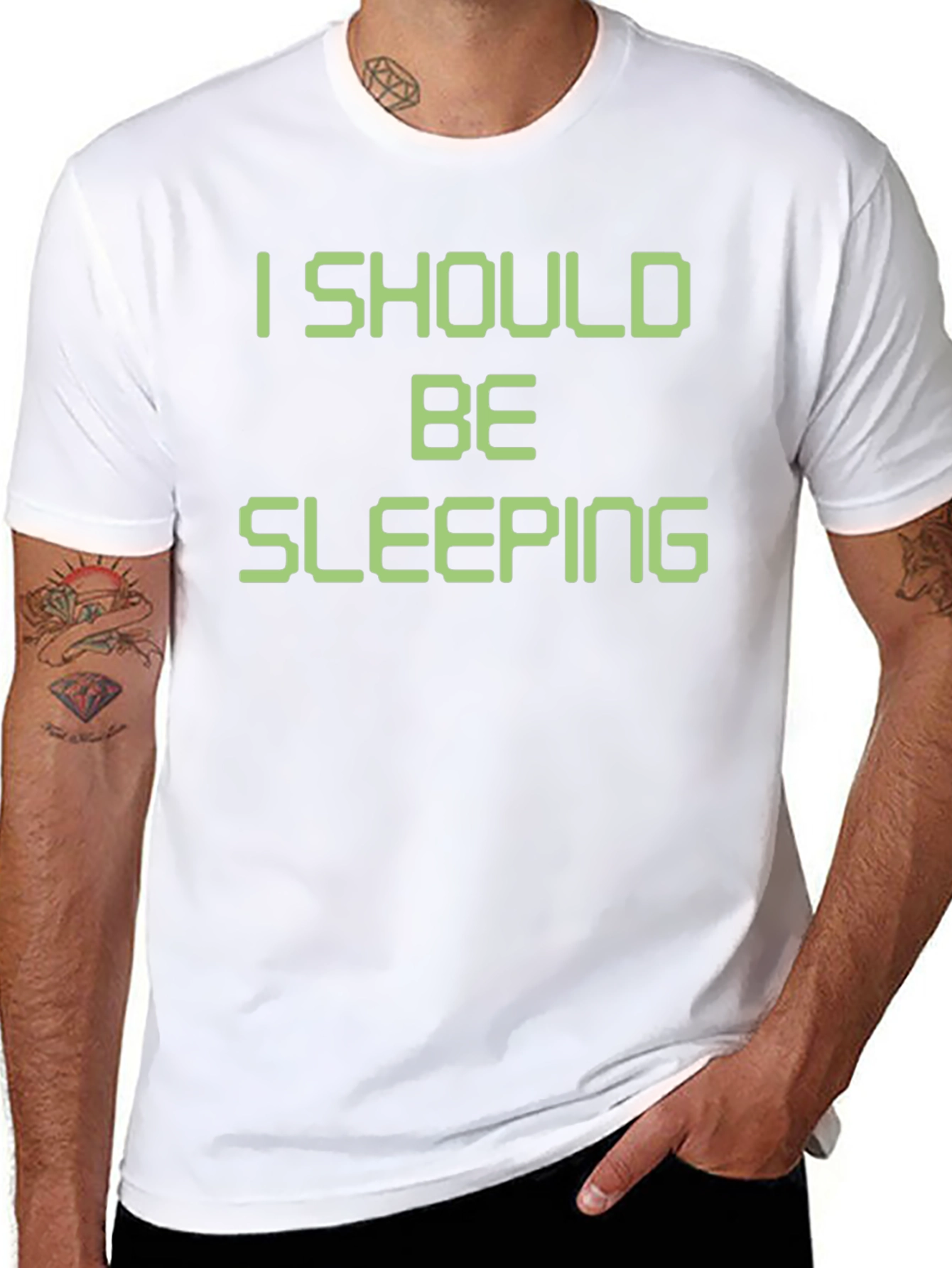 I Should Be Sleeping T-Shirt Funny Novelty Tee