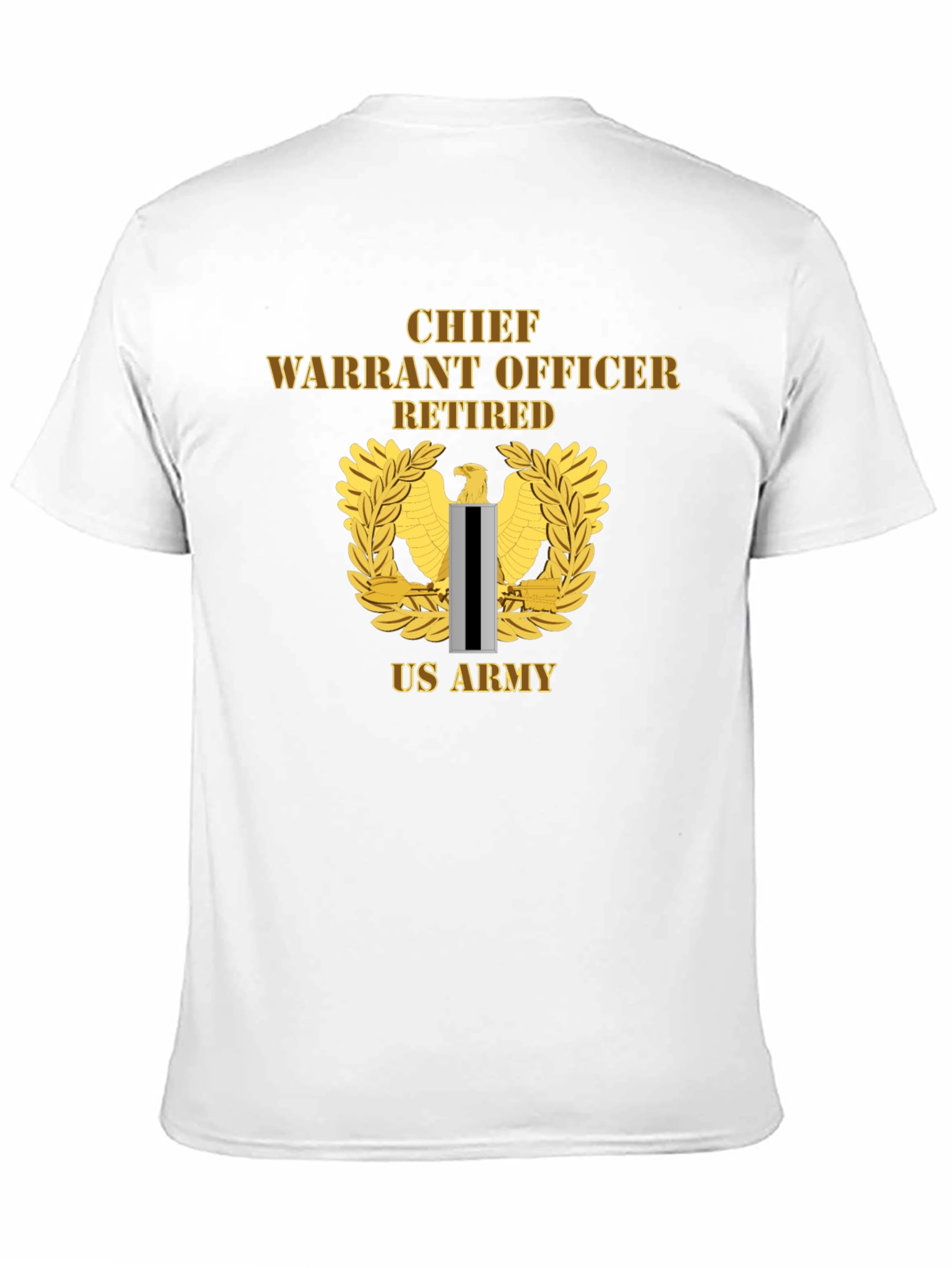 Chief Warrant Officer Retired US Army Black T-Shirt