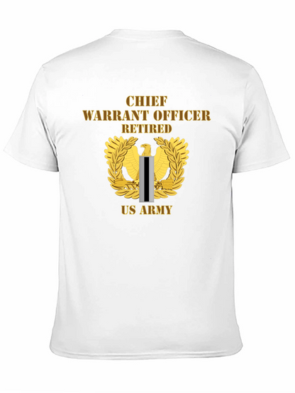 Chief Warrant Officer Retired US Army Black T-Shirt