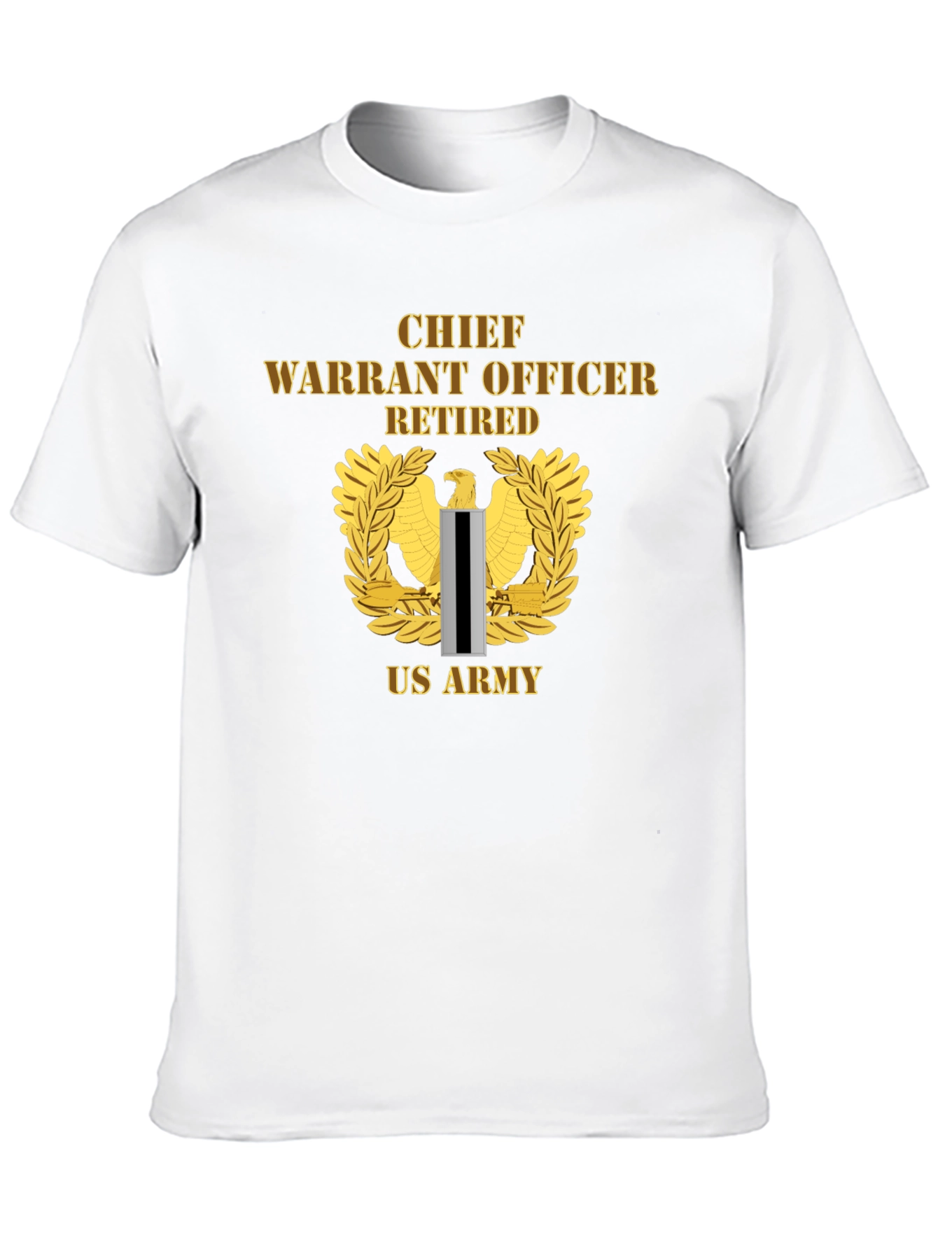 Chief Warrant Officer Retired US Army Black T-Shirt