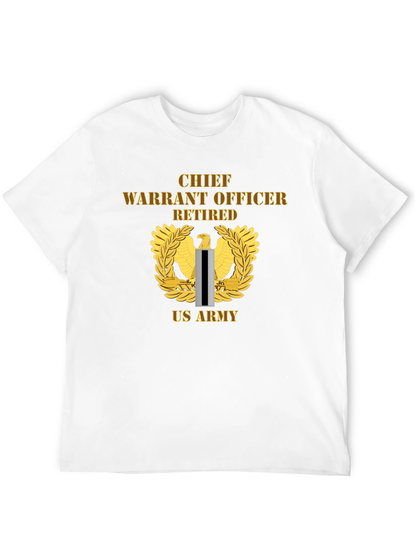 Chief Warrant Officer Retired US Army Black T-Shirt