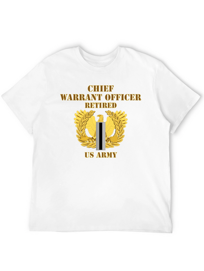 Chief Warrant Officer Retired US Army Black T-Shirt