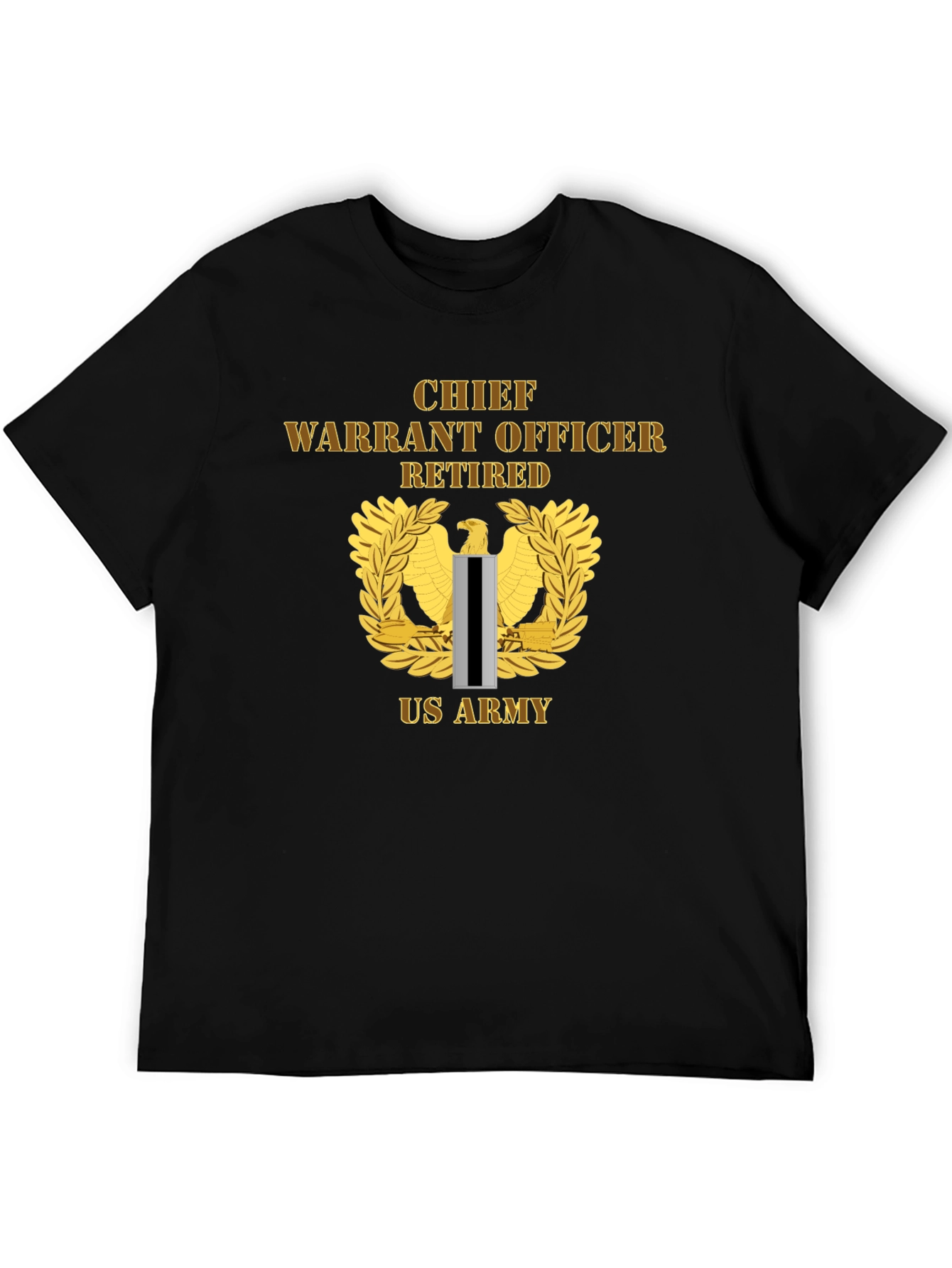 Chief Warrant Officer Retired US Army Black T-Shirt