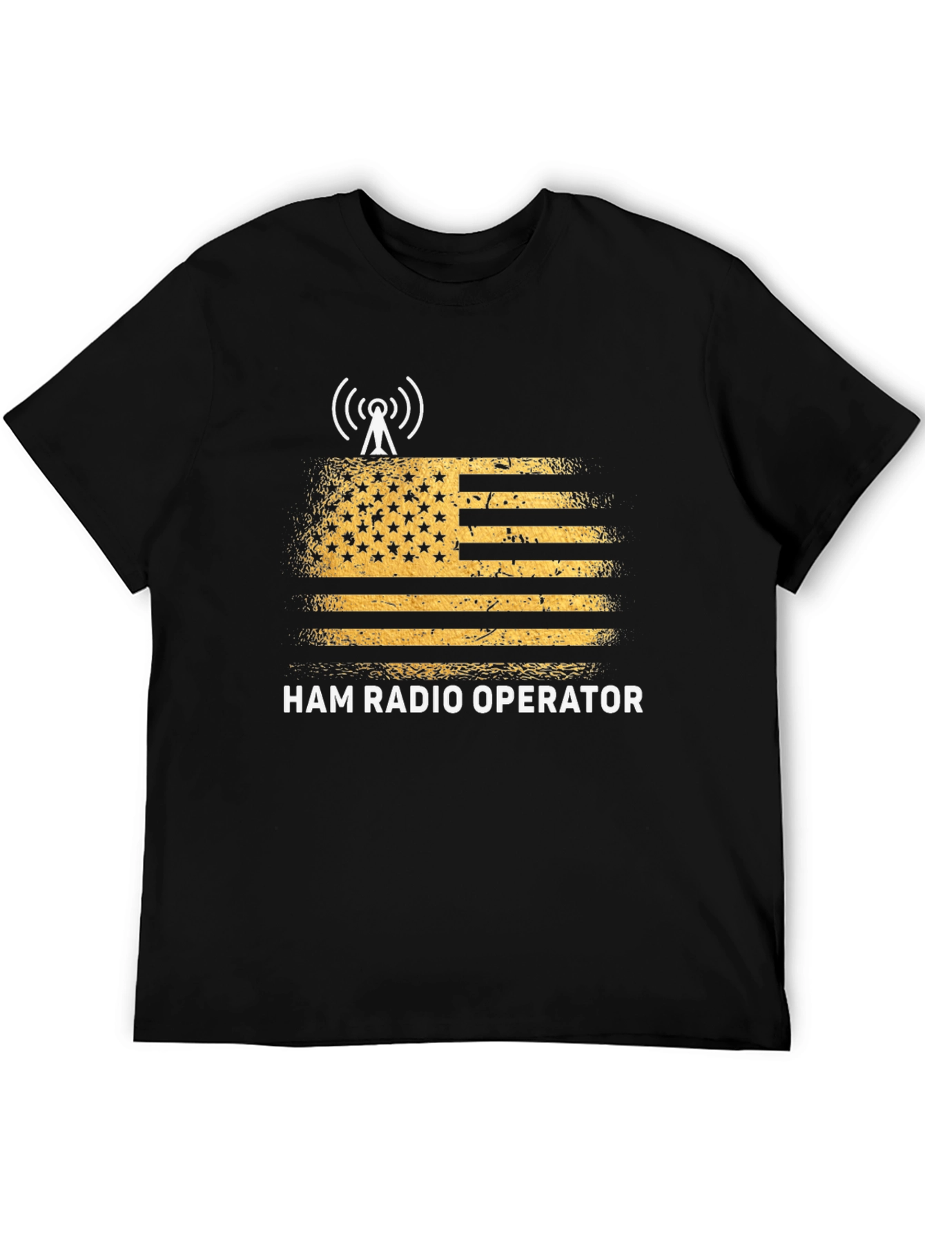 Ham Radio Operator T-Shirt - US Flag Design