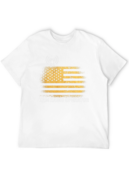 Ham Radio Operator T-Shirt - US Flag Design