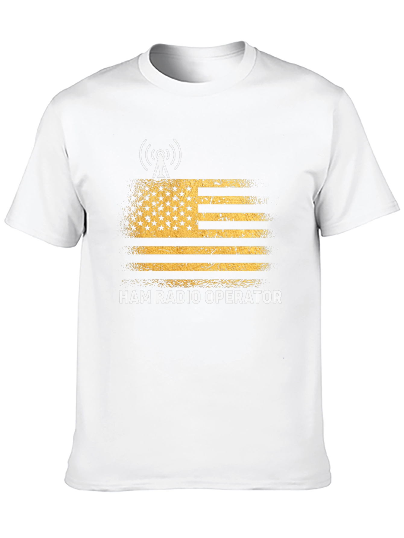 Ham Radio Operator T-Shirt - US Flag Design