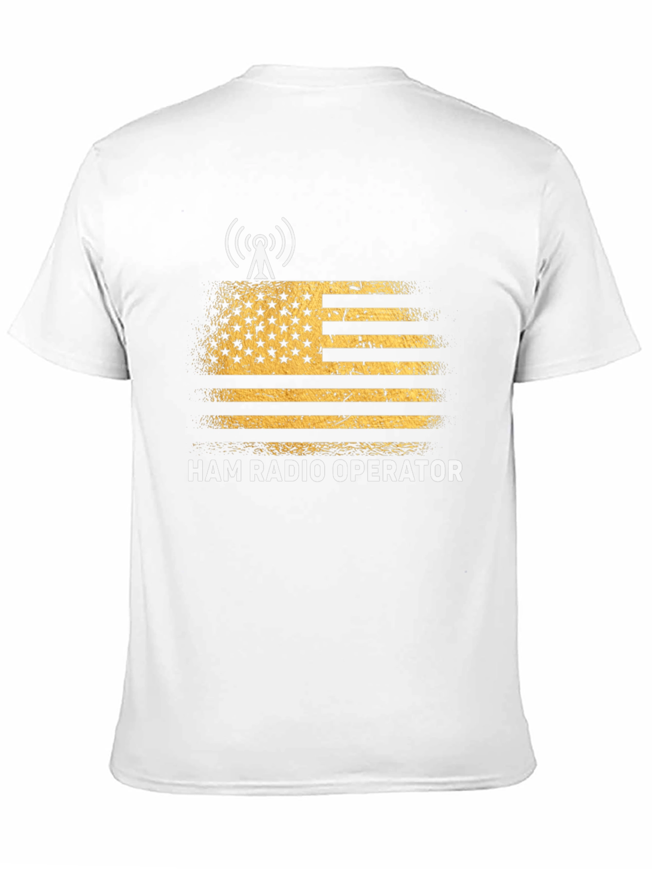 Ham Radio Operator T-Shirt - US Flag Design