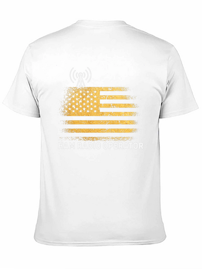 Ham Radio Operator T-Shirt - US Flag Design