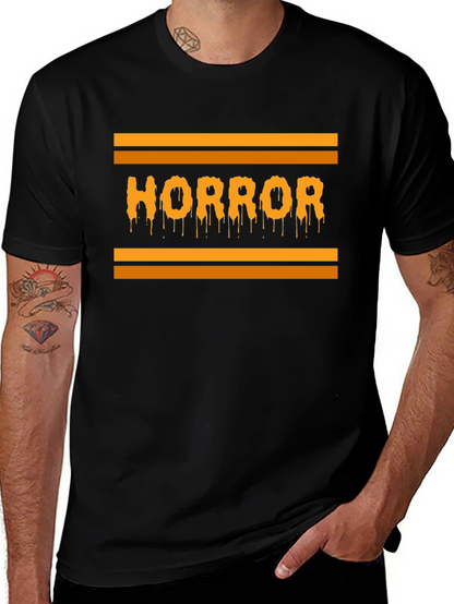 Horror Drip Graphic Tee - Halloween Vibes!