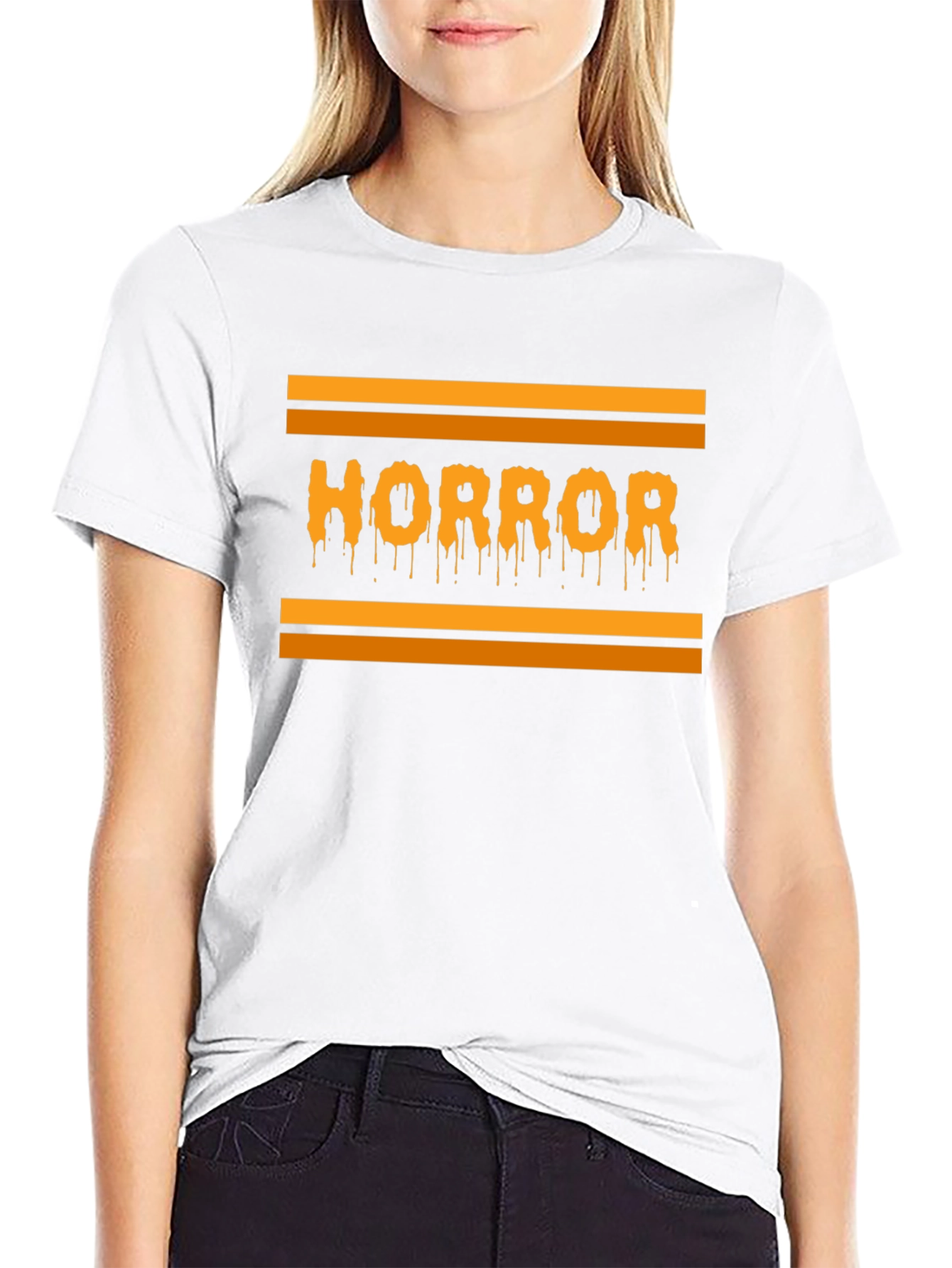 Horror Drip Graphic Tee - Halloween Vibes!