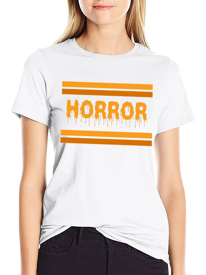 Horror Drip Graphic Tee - Halloween Vibes!