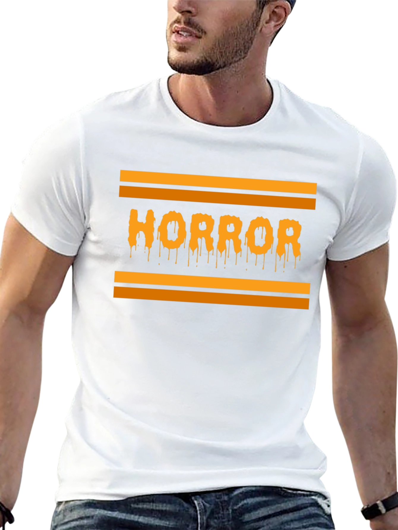 Horror Drip Graphic Tee - Halloween Vibes!