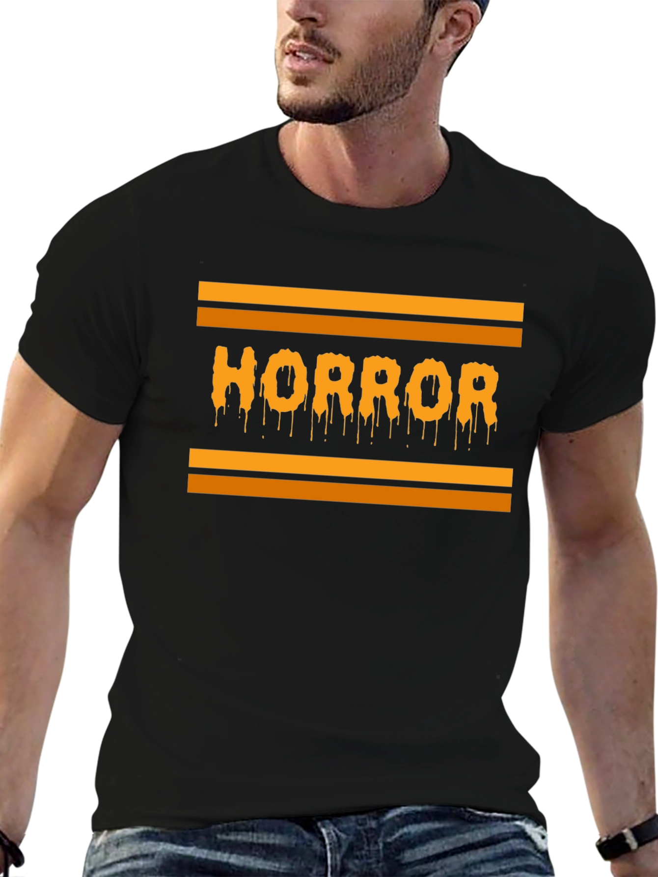 Horror Drip Graphic Tee - Halloween Vibes!