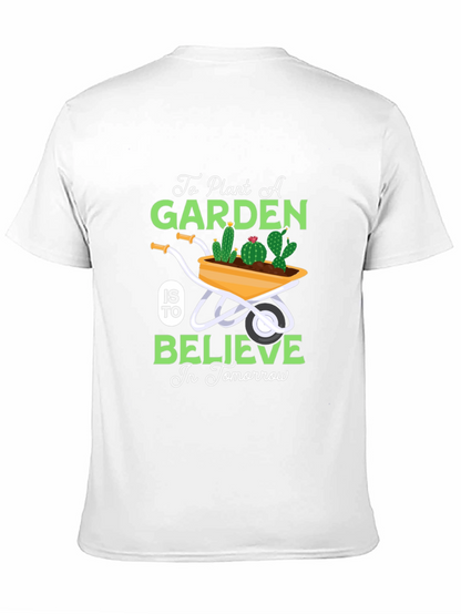 Plant a Garden Believe in Tomorrow Black T-Shirt