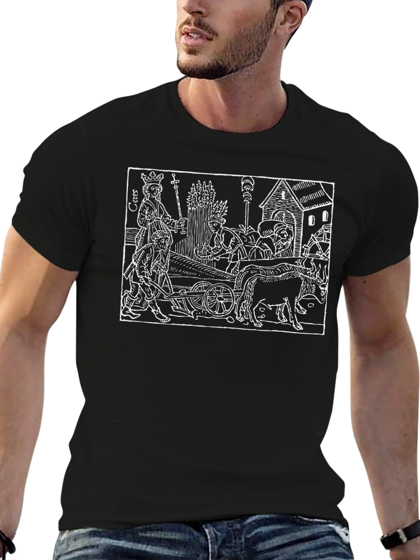 Medieval Harvest T-Shirt - Unique Graphic Tee