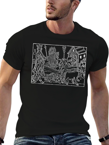 Medieval Harvest T-Shirt - Unique Graphic Tee