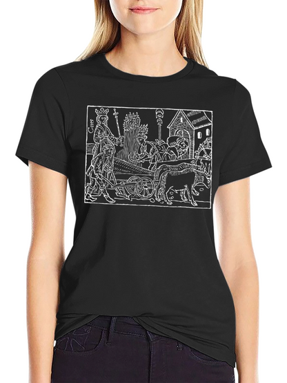 Medieval Harvest T-Shirt - Unique Graphic Tee