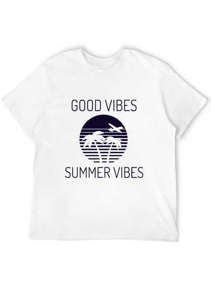 Good Vibes Summer Graphic Tee - Black